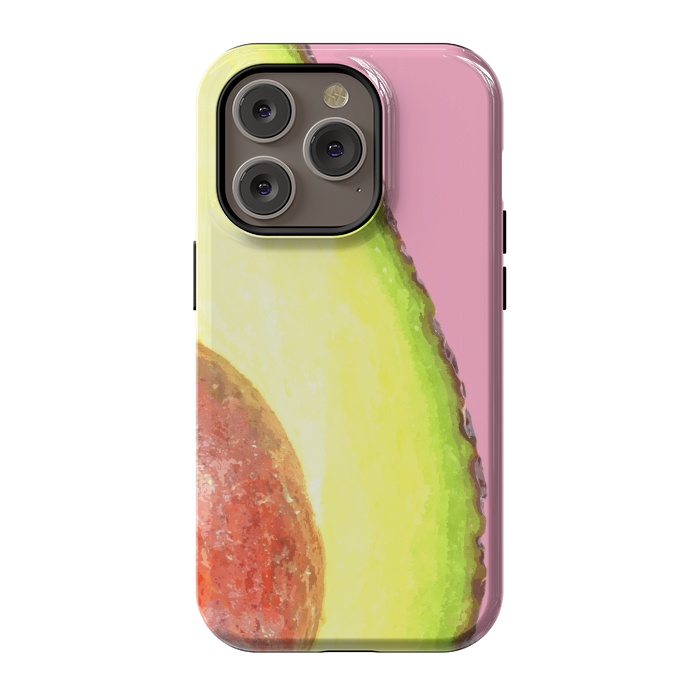 iPhone 14 Pro StrongFit Avocado Tropical Fruit by Alemi