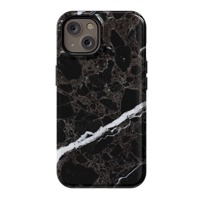 iPhone 14 StrongFit Black Marble by Alemi