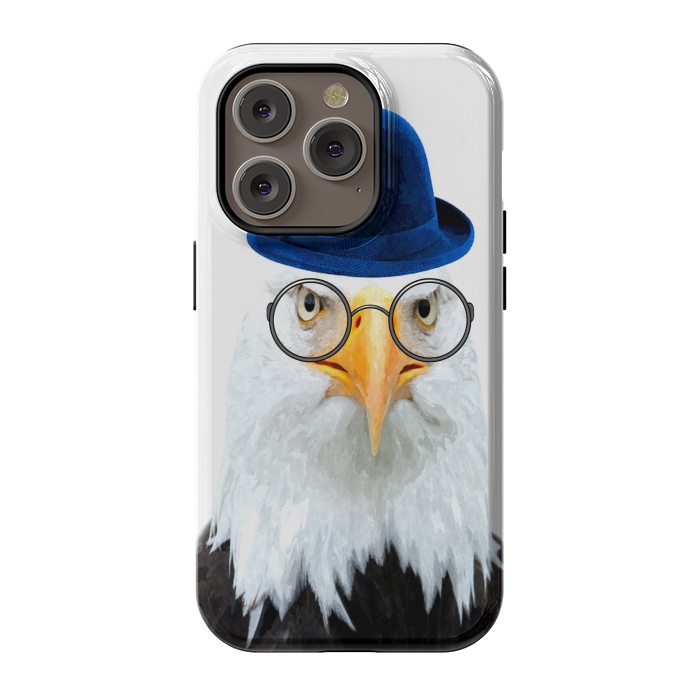 iPhone 14 Pro StrongFit Funny Eagle Portrait by Alemi