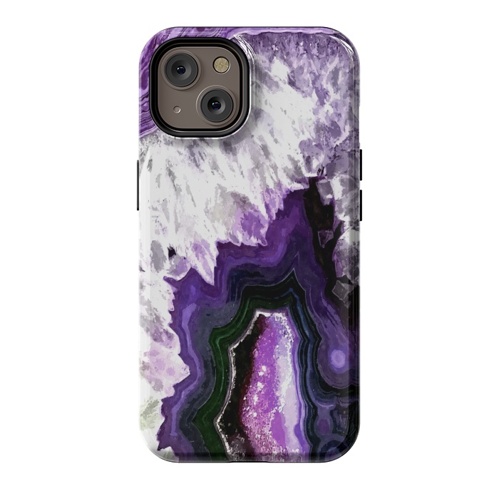iPhone 14 StrongFit Purple Ultra Violet Agate by Alemi