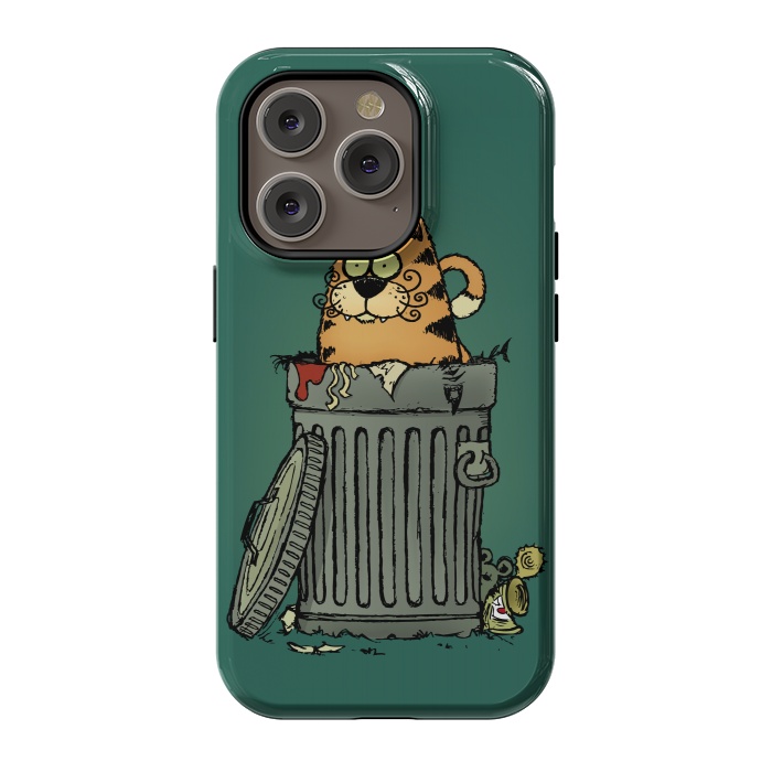 iPhone 14 Pro StrongFit Stray Cat by Mangulica