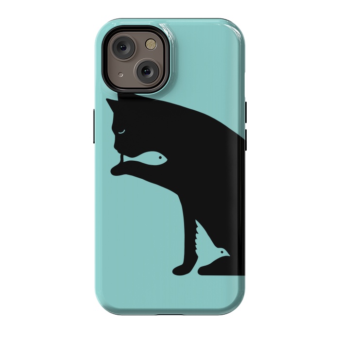 iPhone 14 StrongFit Cat and food by Coffee Man