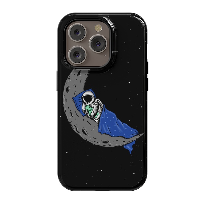 iPhone 14 Pro StrongFit Sleeping Astronaut by Coffee Man