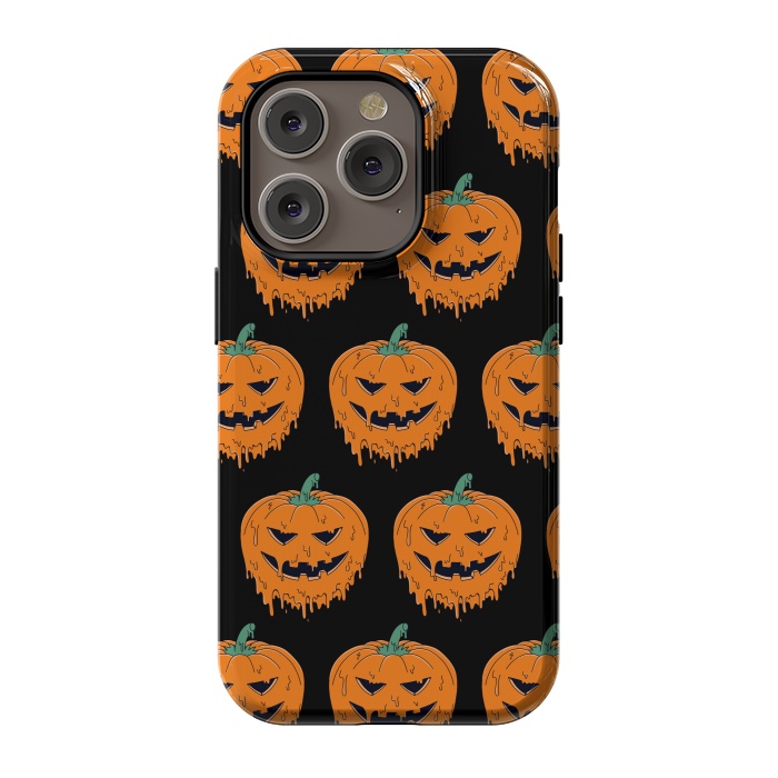 iPhone 14 Pro StrongFit Melted Pumpkin Pattern by Coffee Man