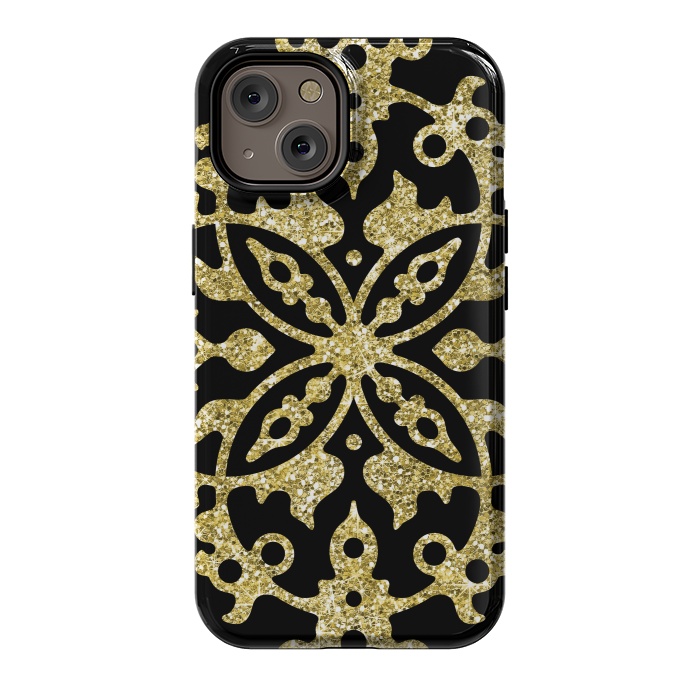 iPhone 14 StrongFit Black and Gold Fashion Case by Alemi