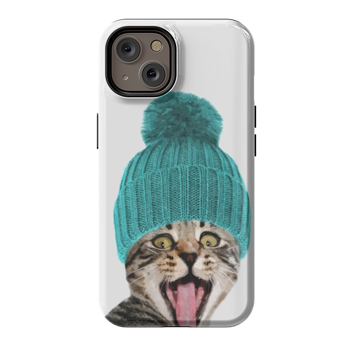 iPhone 14 StrongFit Cat with Hat Portrait by Alemi