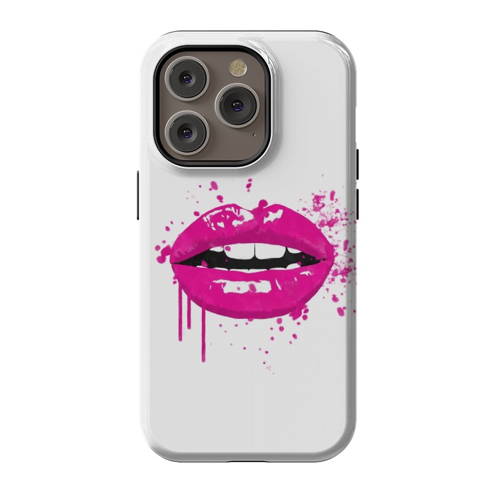 iPhone 14 Pro StrongFit Pink Lips by Alemi