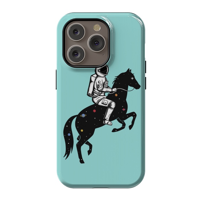 iPhone 14 Pro StrongFit Astronaut and Horse 2 by Coffee Man