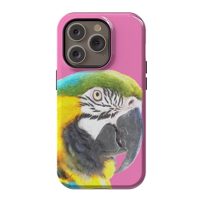 iPhone 14 Pro StrongFit Macaw Portrait by Alemi