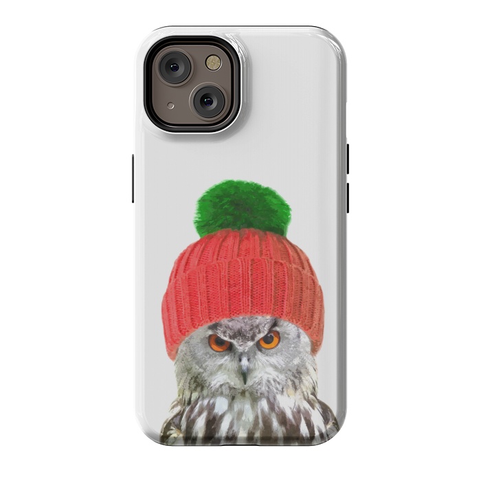 iPhone 14 StrongFit Funny Owl Portrait by Alemi