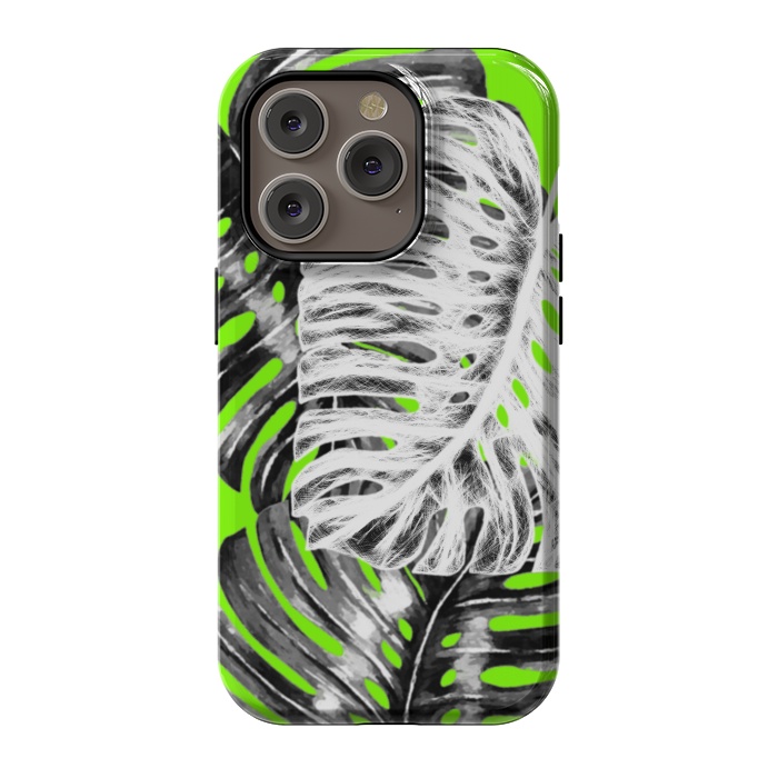 iPhone 14 Pro StrongFit Monstera Leaf by Alemi