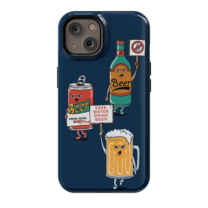 iPhone 14 StrongFit Save Water Drink Beer by Coffee Man