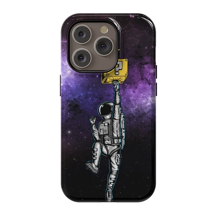 iPhone 14 Pro StrongFit Astronaut and Star by Coffee Man