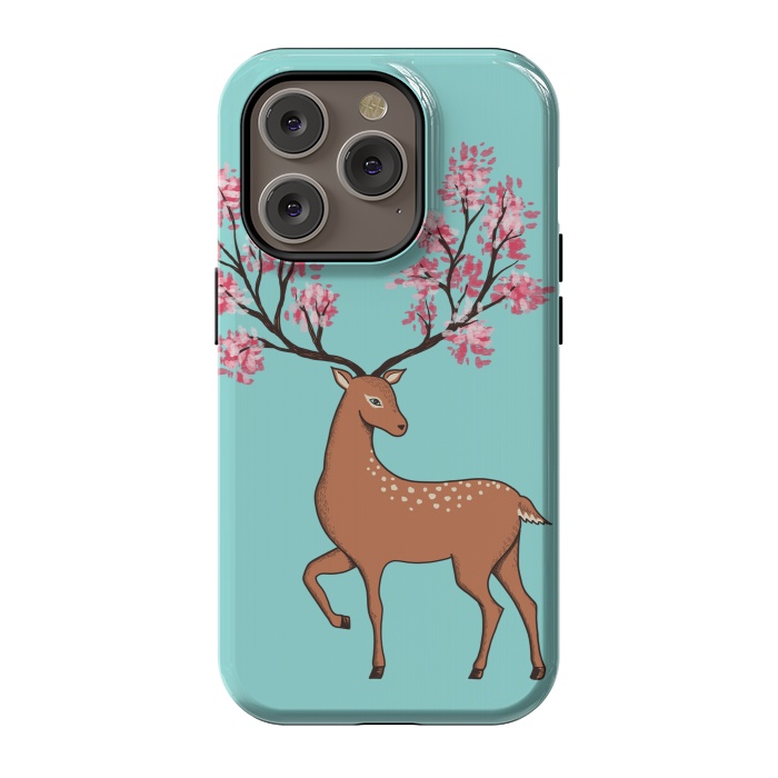 iPhone 14 Pro StrongFit Natural Deer by Coffee Man