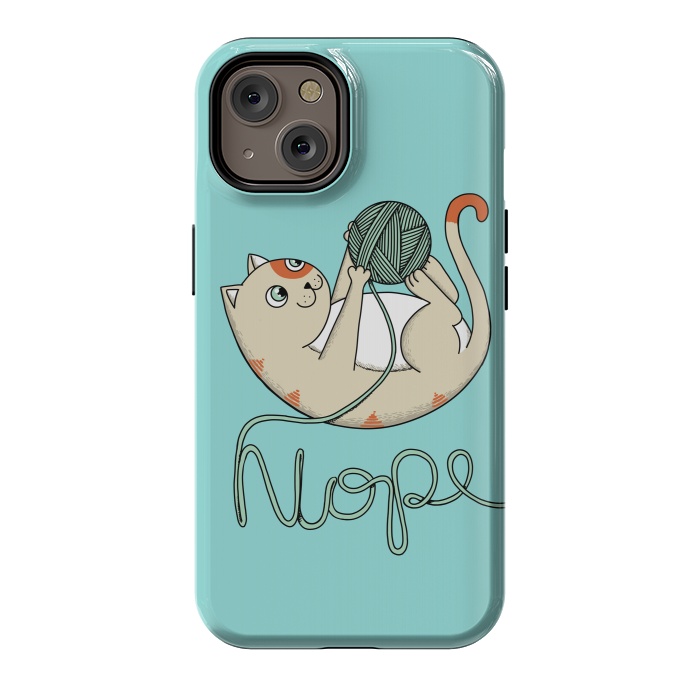 iPhone 14 StrongFit Cat nope 2 by Coffee Man
