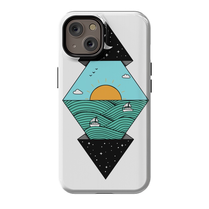 iPhone 14 StrongFit Geometric Landscape by Coffee Man