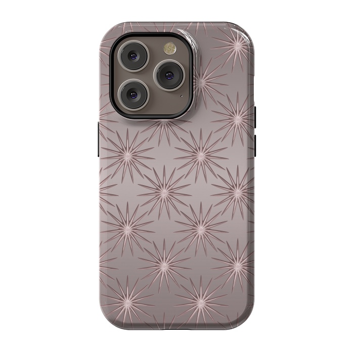 iPhone 14 Pro StrongFit Shimmering Rose Gold Sun  by Andrea Haase