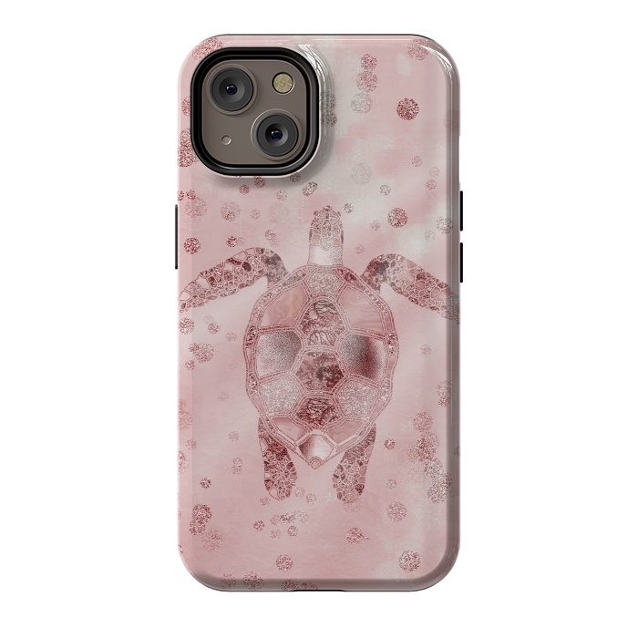 iPhone 14 StrongFit Glamorous Sea Turtle by Andrea Haase