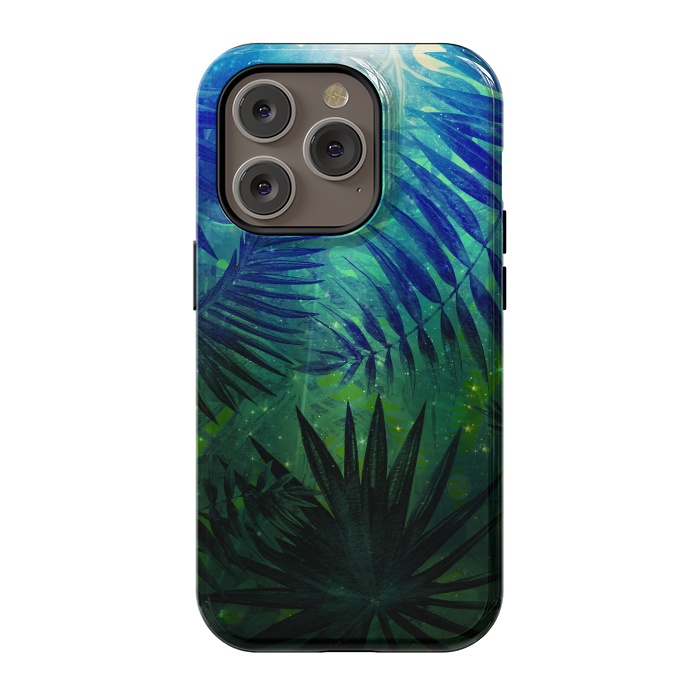 iPhone 14 Pro StrongFit Aloha Blue Jungle Night by  Utart