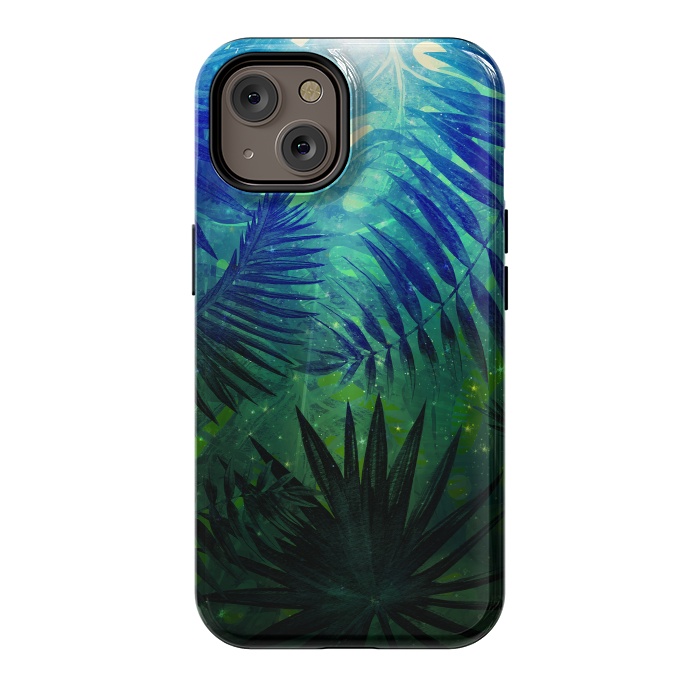 iPhone 14 StrongFit Aloha Blue Jungle Night by  Utart