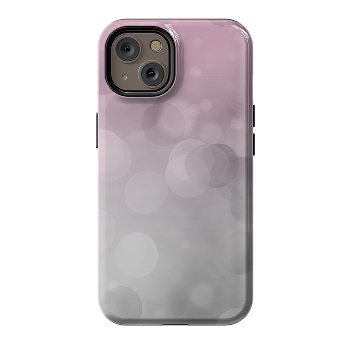 iPhone 14 StrongFit Floating Lense Flares In Grey And Pink by Andrea Haase