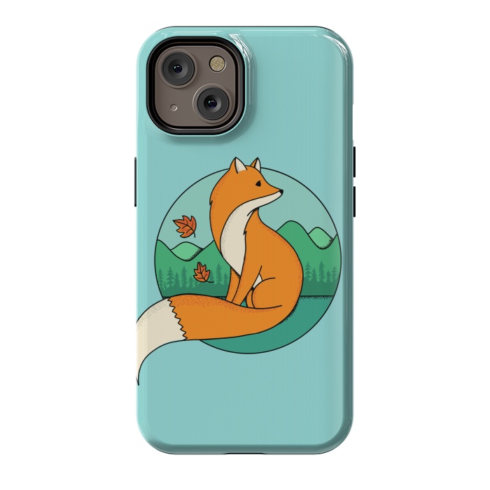 iPhone 14 StrongFit Fox and Landscape by Coffee Man