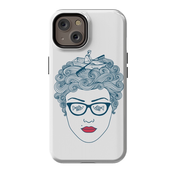 iPhone 14 StrongFit Lady Ocean by Coffee Man