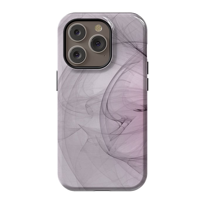 iPhone 14 Pro StrongFit Purple Fractal Dreams by Andrea Haase
