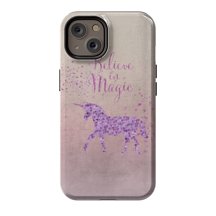 iPhone 14 StrongFit Unicorn Believe In Magic by Andrea Haase