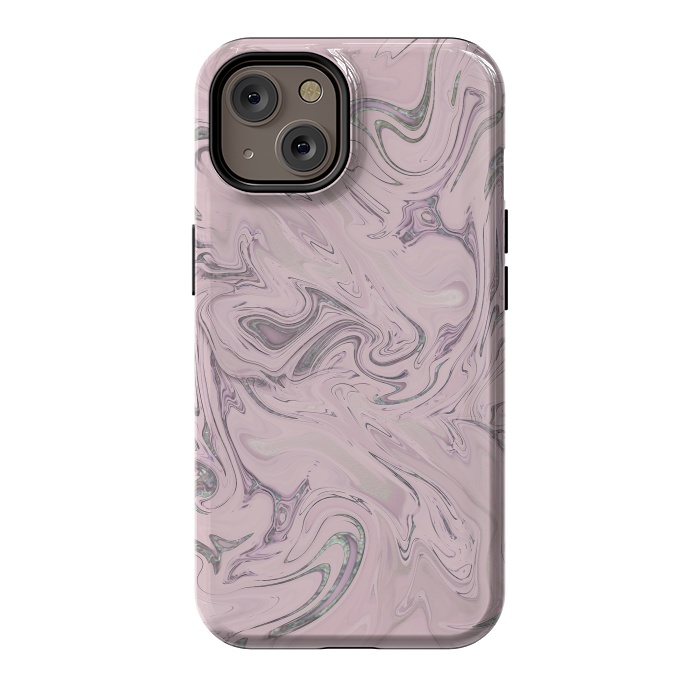 iPhone 14 StrongFit Retro Style Marble Soft Pastel 2 by Andrea Haase