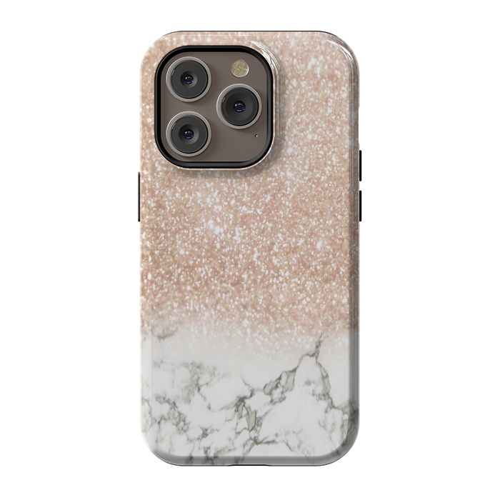 iPhone 14 Pro StrongFit Marble & Stardust Ombre by ''CVogiatzi.