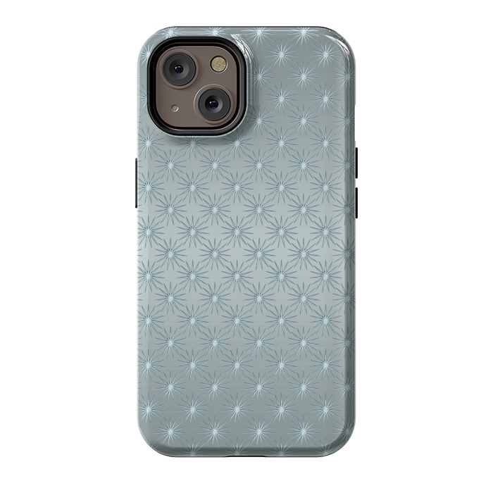 iPhone 14 StrongFit Turquoise Star Pattern by Andrea Haase