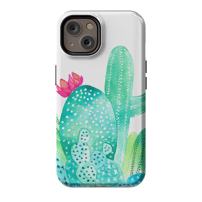 iPhone 14 StrongFit Cactus Garden by Amaya Brydon