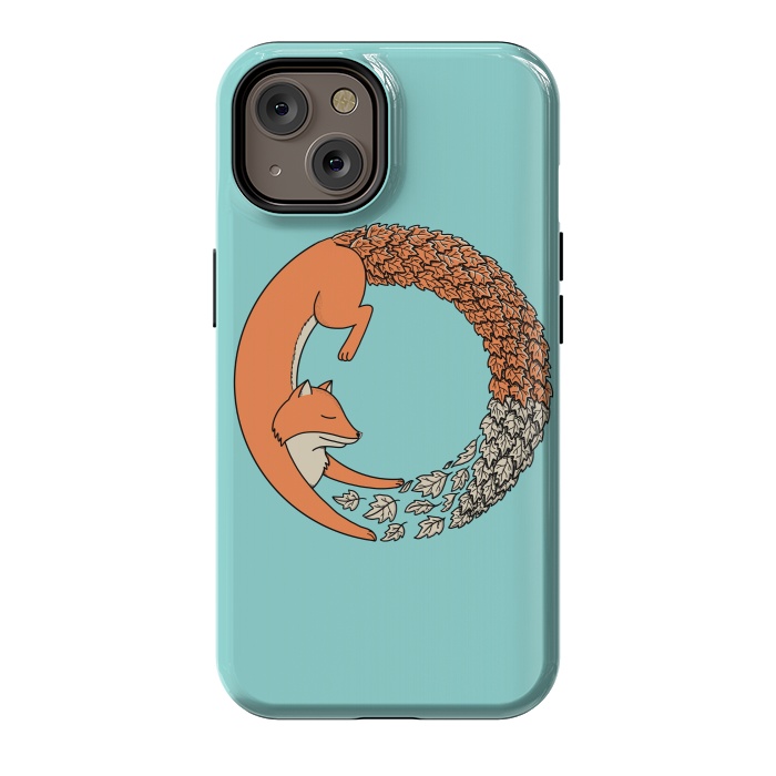iPhone 14 StrongFit Fox Circle by Coffee Man