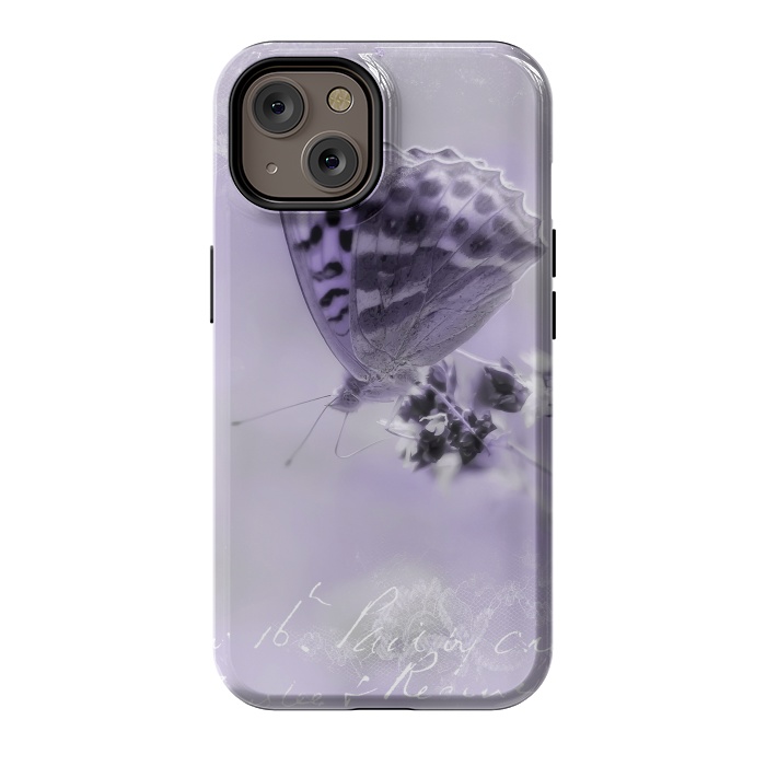 iPhone 14 StrongFit Purple Butterfly by Andrea Haase