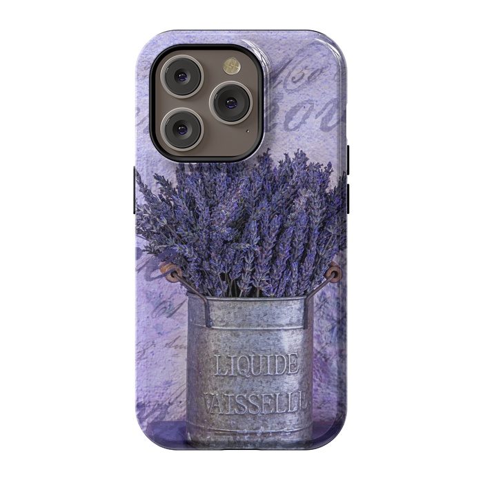 iPhone 14 Pro StrongFit Lavender Bouquet In Tin Can by Andrea Haase