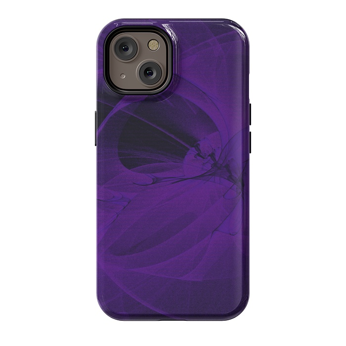 iPhone 14 StrongFit Purple Fractals by Andrea Haase