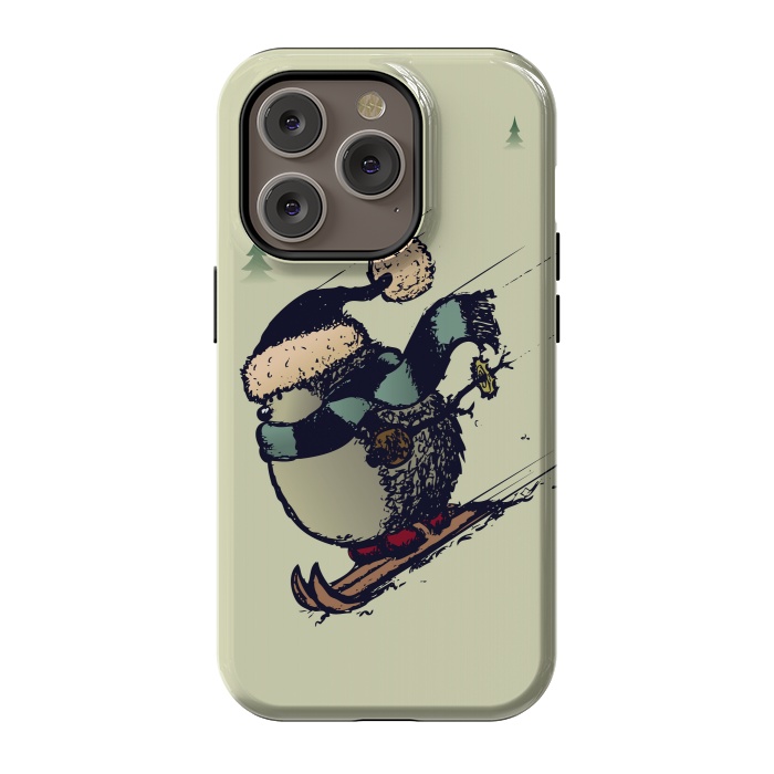iPhone 14 Pro StrongFit Skier  by Mangulica
