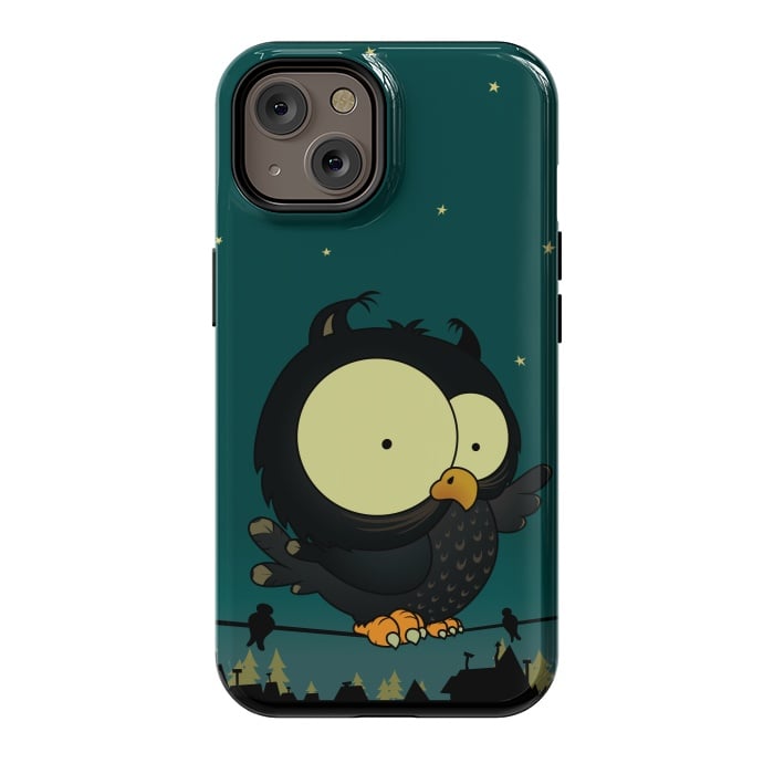 iPhone 14 StrongFit Little Owl by Mangulica