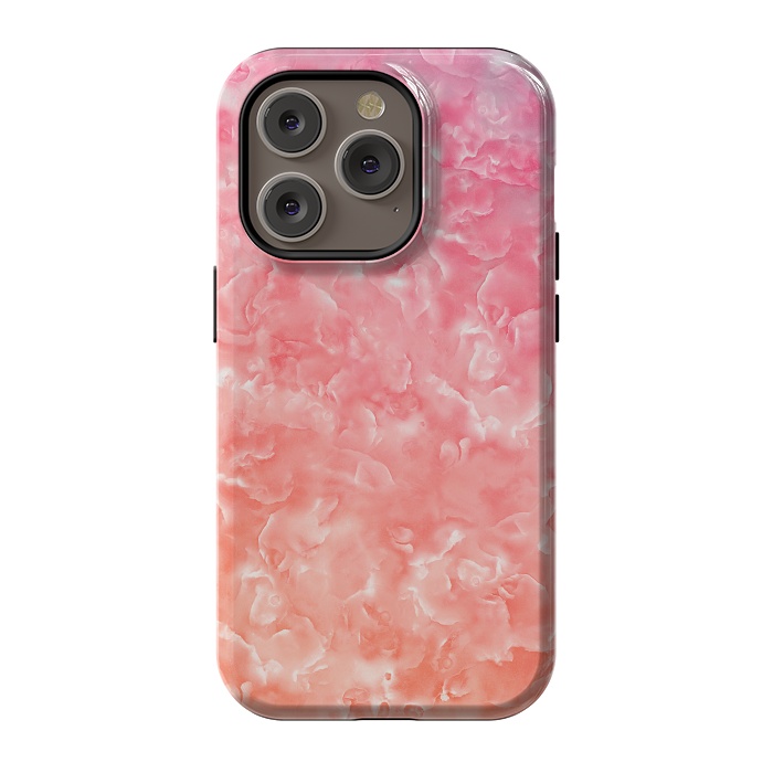 iPhone 14 Pro StrongFit Pink Mother of Pearl Pattern by  Utart