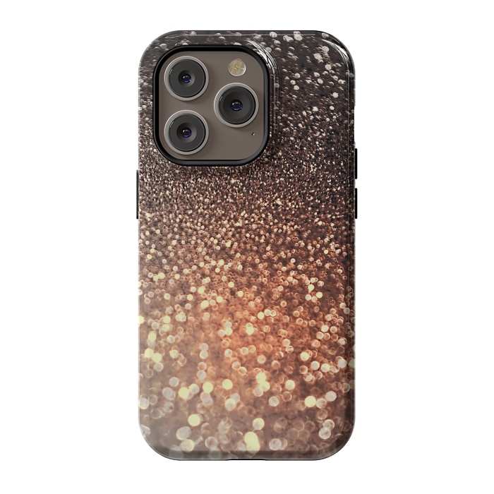 iPhone 14 Pro StrongFit Cappuccino Glitter by  Utart