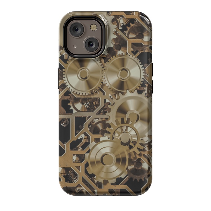 iPhone 14 StrongFit Steampunk Gold by Andrea Haase