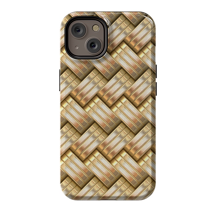 iPhone 14 StrongFit Golden Weave by Andrea Haase
