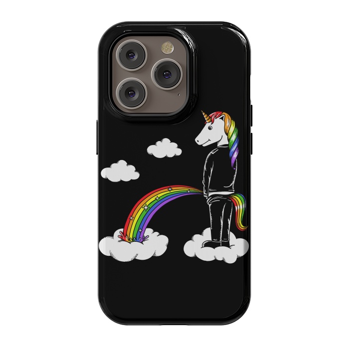 iPhone 14 Pro StrongFit Unicorn Rainbow by Coffee Man