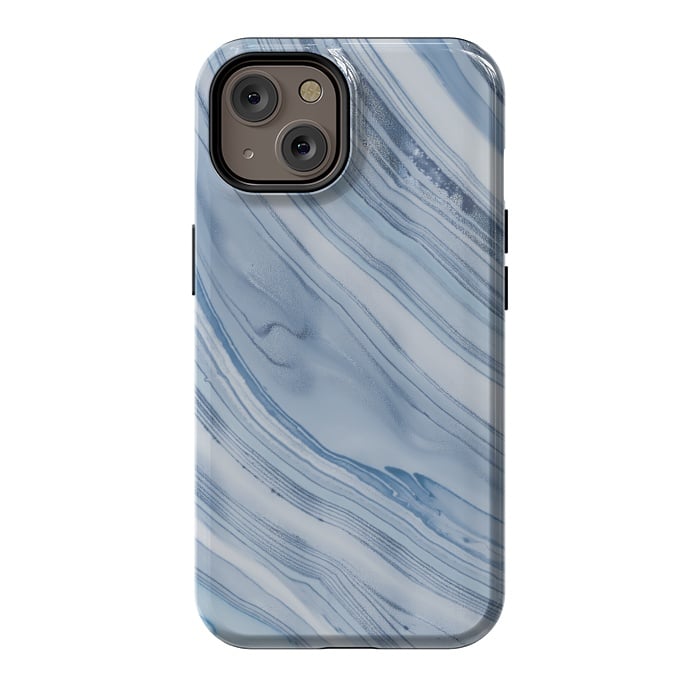 iPhone 14 StrongFit Blue Marble Elegance 2 by Andrea Haase