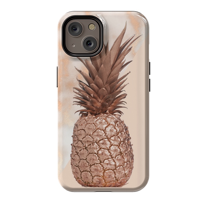 iPhone 14 StrongFit Sweet Copper Pineapple and Marble by  Utart