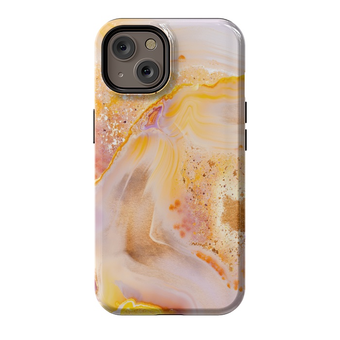 iPhone 14 StrongFit Rose Gold Agate by  Utart