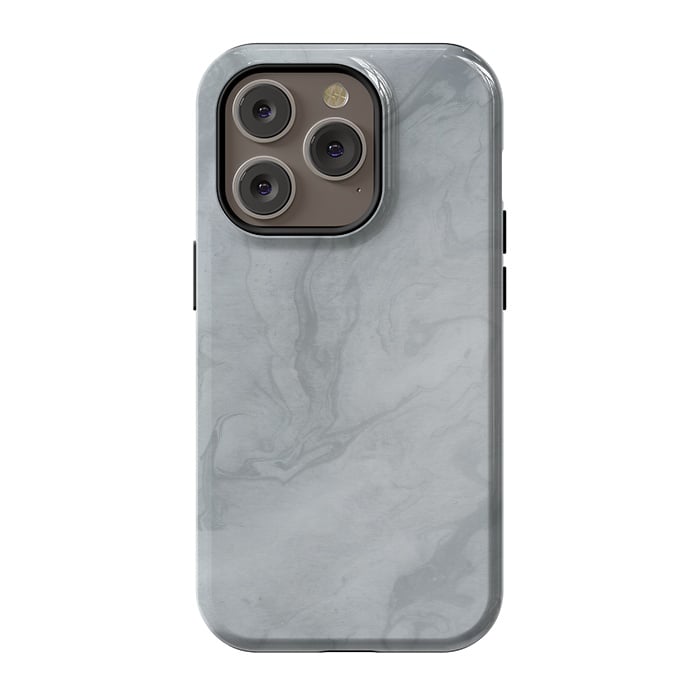 iPhone 14 Pro StrongFit Gray Marble 2 by Andrea Haase