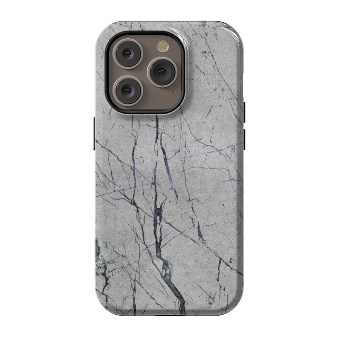 iPhone 14 Pro StrongFit Marbled Concrete by Andrea Haase