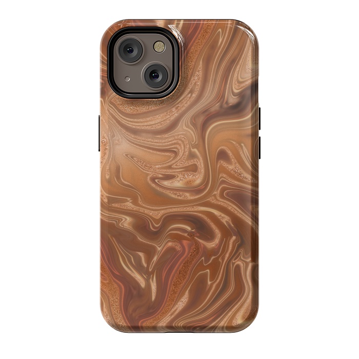 iPhone 14 StrongFit Shimmering Copper Glamorous Luxury 2 by Andrea Haase